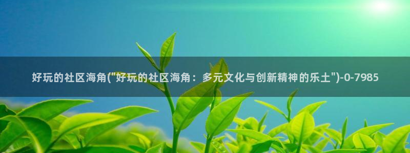 海角社区 2023：好玩的社区海角(\