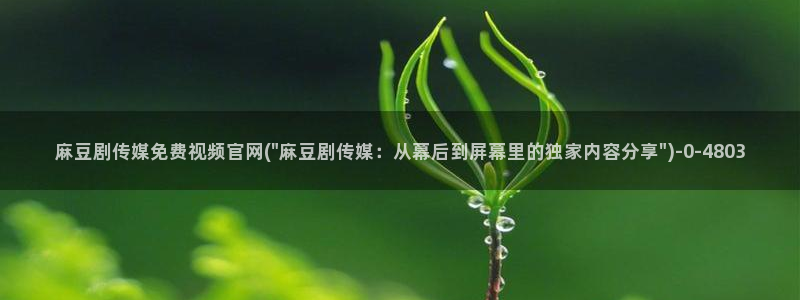 麻豆传媒台湾官网：麻豆剧传媒免费视频官网(\